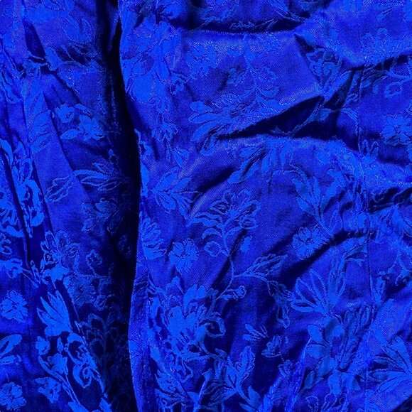 Torrid Electric Blue Jacquard Trench Coat Jacket - Picture 9 of 12